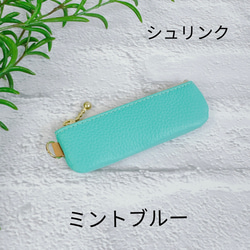 コインが見やすくたっぷり入る長細いコインケース  シュリンク　ビタミンカラー 4枚目の画像