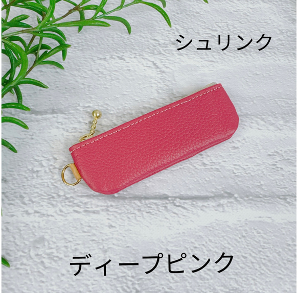 コインが見やすくたっぷり入る長細いコインケース  シュリンク　ビタミンカラー 3枚目の画像