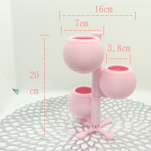 3連プランター 3dプリンター鉢 一輪挿し・花瓶・花器 TacoraTech