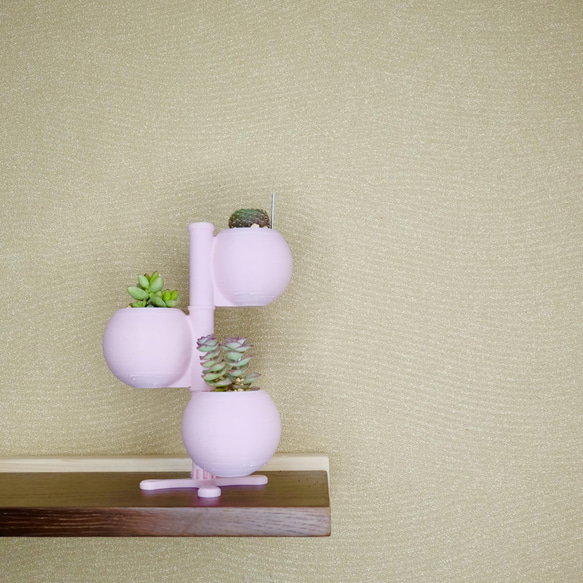 3連プランター 3dプリンター鉢 一輪挿し・花瓶・花器 TacoraTech