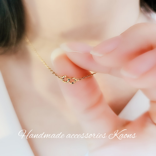 ネックレス つけっぱなし◎ ステンレスネックレス インフィニティ