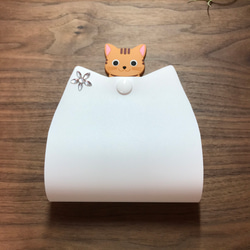 うずら様専用ページとなります　猫　マスクケース　猫型　マスク携帯ケース　プチギフト　 5枚目の画像