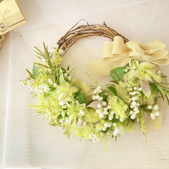 受注制作 ミモザのナチュラルキュートリース⑤