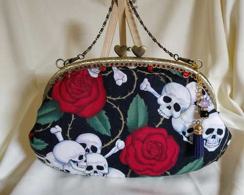 アレキサンダーヘンリー がま口バッグ ガストリー レア P3wayバッグ ・口金30㌢ ・両面対応 ・リュック ・ショルダーバッグ