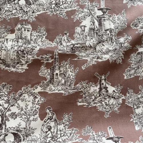 人気生地！『トワルドジュイ Toile de Jouy ランドスケープ①濃い