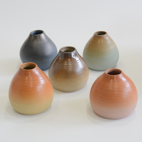 出製陶 花瓶mini トルコ (ブルー) 一輪挿し・花瓶・花器 いち商店 通販