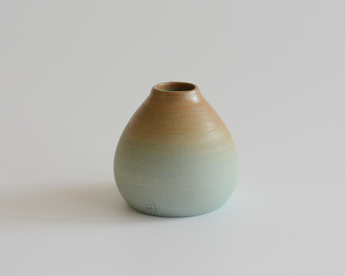 出製陶 花瓶mini トルコ (ブルー) 一輪挿し・花瓶・花器 いち商店 通販