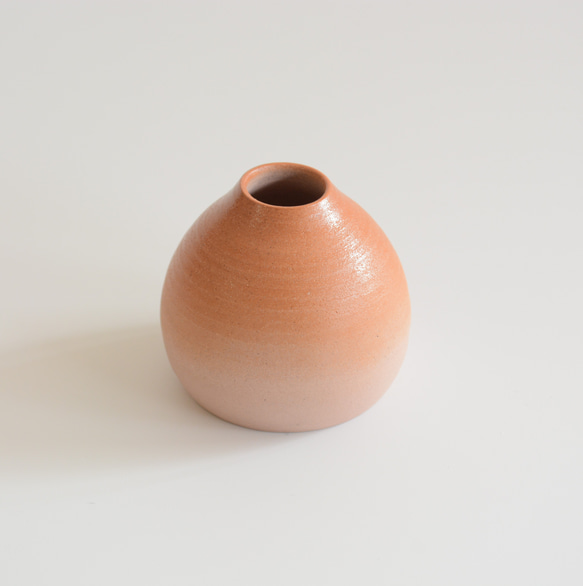 出製陶 花瓶mini ウスベニ (ピンク) 2枚目の画像