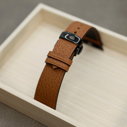 【新作】高級革使用Apple Watch トゴ　レザーベルト　レザーバンド　時計バンド D85 高級金具付け 3枚目の画像