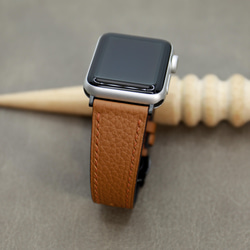 【新作】高級革使用Apple Watch トゴ　レザーベルト　レザーバンド　時計バンド D85 高級金具付け 9枚目の画像