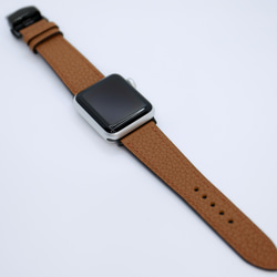 【新作】高級革使用Apple Watch トゴ　レザーベルト　レザーバンド　時計バンド D85 高級金具付け 11枚目の画像