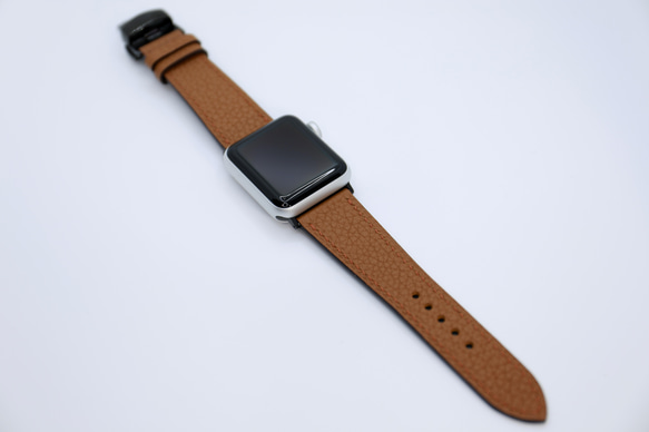 【新作】高級革使用Apple Watch トゴ　レザーベルト　レザーバンド　時計バンド D85 高級金具付け 11枚目の画像