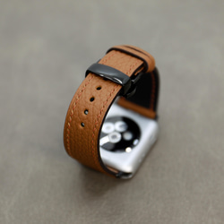 【新作】高級革使用Apple Watch トゴ　レザーベルト　レザーバンド　時計バンド D85 高級金具付け 7枚目の画像