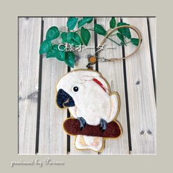 羊毛オカメインコ・ルチノーの日向ぼっこ 羊毛フェルト Po-inco 通販