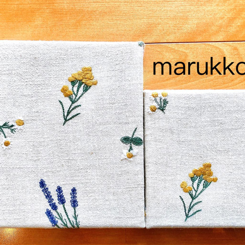 刺繍パネル 30×30 ファブリックパネル どのカラーでも！ ウォール