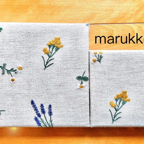 刺繍パネル 30×30 ファブリックパネル どのカラーでも！ ウォール