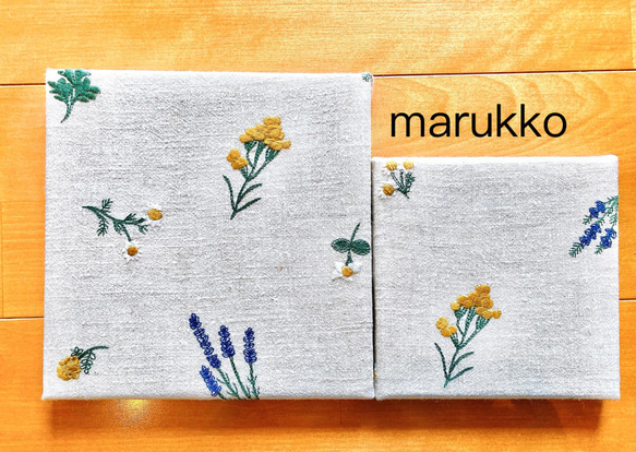 刺繍パネル 30×30 ファブリックパネル どのカラーでも！ ウォール