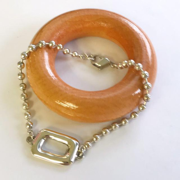 Silver950 rectangle ブレスレット ブレスレット senandre 通販