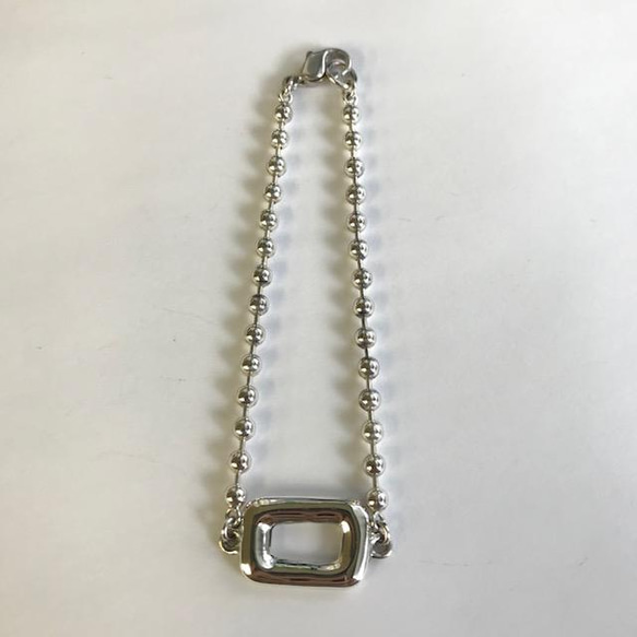 Silver950 rectangle ブレスレット 4枚目の画像