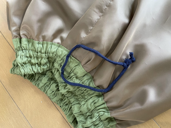 大島紬のスカート　着物リメイク 5枚目の画像