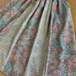 大島紬のスカート　着物リメイク 2枚目の画像