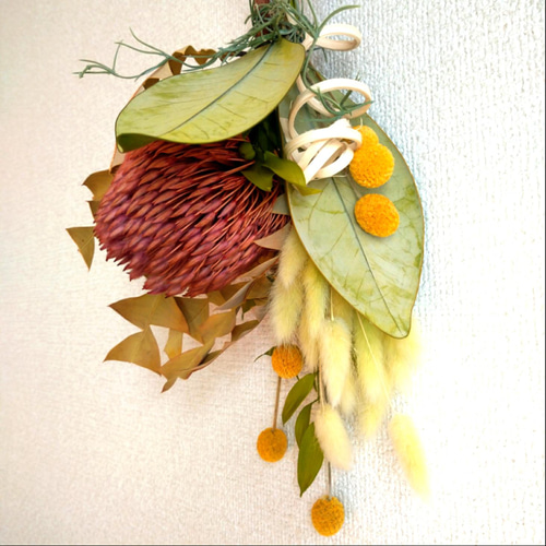 春色☆バンクシアのワンポイントスワッグ スワッグ Rowan 通販｜Creema  