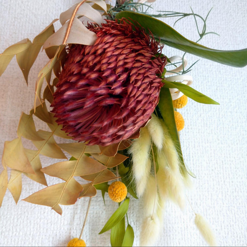 春色☆バンクシアのワンポイントスワッグ スワッグ Rowan 通販｜Creema  