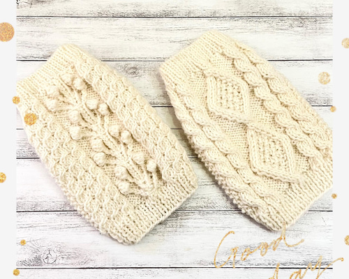 再販8】小型犬用アラン編みニットセーター2種類(オフホワイト) ペット