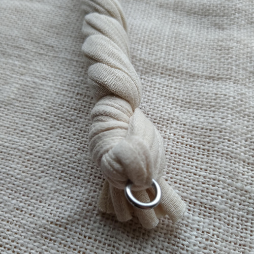 マシュロープ Mサイズ 38cm《ナチュラル》 布 ロープパーチ