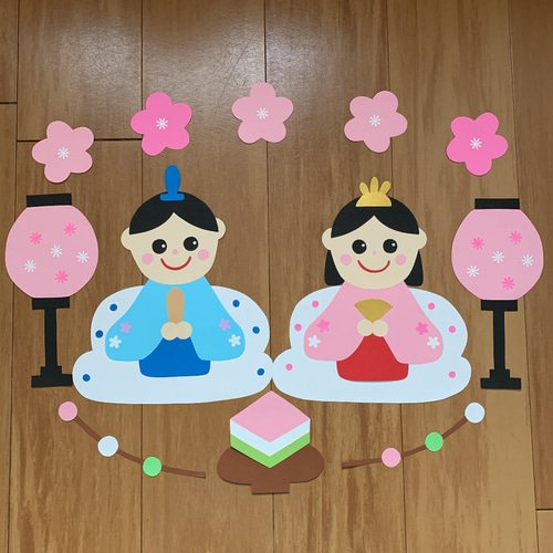 ☆ひなまつり☆壁面飾り☆保育 型紙 SMILE 通販 13339826｜Creema