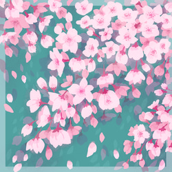 桜の大判ハンカチ 7枚目の画像