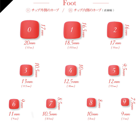 サイズの測り方と計測用ネイルチップの種類 13枚目の画像