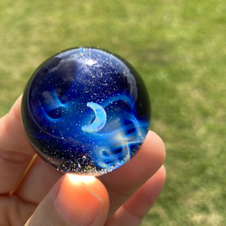 石垣島の宇宙玉 〜moon white opal〜 14枚目の画像