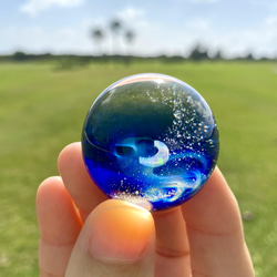石垣島の宇宙玉 〜moon white opal〜 4枚目の画像