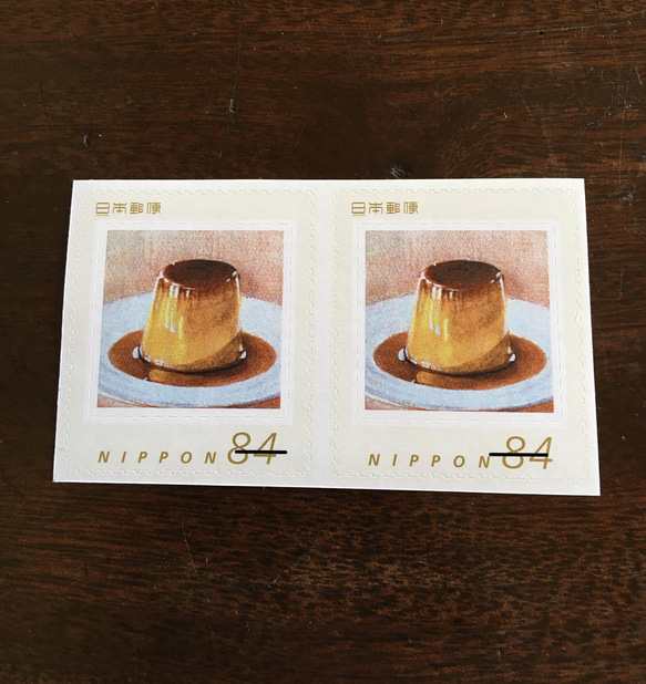 【再販！オリジナル切手】ふるふるプリンの84円切手 1枚目の画像