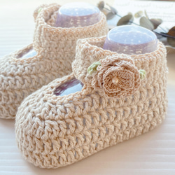 給嬰兒的禮物 柔軟可愛的有機棉嬰兒鞋 第2張的照片