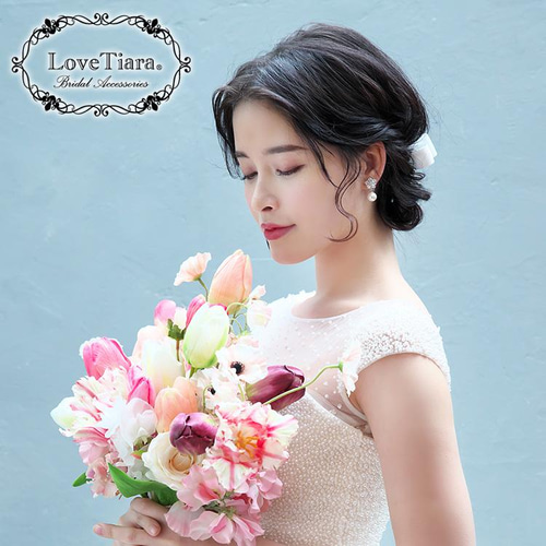 ヘッドドレス【リボン】H-162|ウエディング 前撮り 結婚式 花嫁
