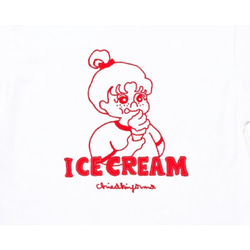 ICE CREAM GIRL Tee / S リンガーTシャツ 3枚目の画像