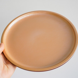 和の伝統工芸【新しい、会津塗】 和洋どちらにも「8.0プレート」「パールシリーズ」 5枚目の画像