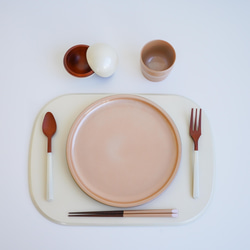 和の伝統工芸【新しい、会津塗】 和洋どちらにも「8.0プレート」「パールシリーズ」 7枚目の画像