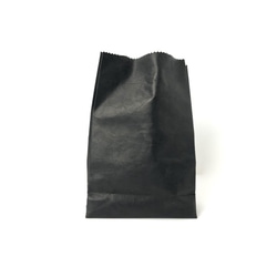 KAMIBUKURO（紙袋）M號 純正國產馬皮革 黑色 第3張的照片