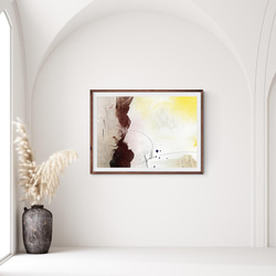 北欧ポスター 【 Art Paint 39 】 アートでお部屋の模様替えや新築祝いや結婚のギフトとしても。山の風景抽象画 3枚目の画像