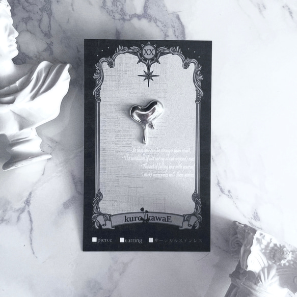 メルトハートのピアス/ 地雷系 量産型 病みかわいい 可愛い かっこいい