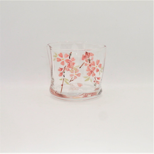 京色絵ガラス「桜」ミニグラス 京絵付けガラス 京都 京焼 清水焼 京色絵ガラス「桜」ミニグラス 京絵付けガラス 京都 京焼 清水焼