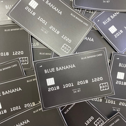 【リング付き】ブルーバナナクリアパスケース/カードケース 12枚目の画像