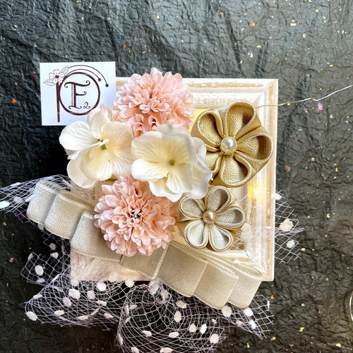 髪飾り 成人式 卒業式 つまみ細工 #7 ヘッドドレス（アクセサリー） F2  