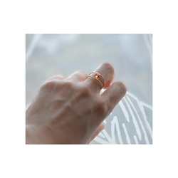 閃閃發光的琥珀 *Presto Amber Modern 戒指 第4張的照片