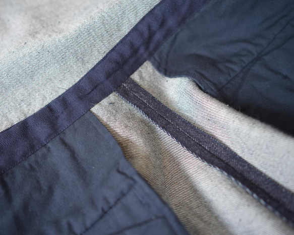 organic cotton 12.5oz denim jeans/overall/indigo 11枚目の画像