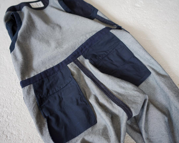 organic cotton 12.5oz denim jeans/overall/indigo 14枚目の画像
