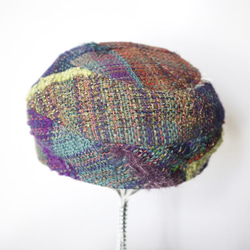 手織り ベレー帽　秋冬糸 3color 8枚目の画像